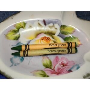 Binney And Smith Unused Retired Crayola Crayon Forest Green X2 1999